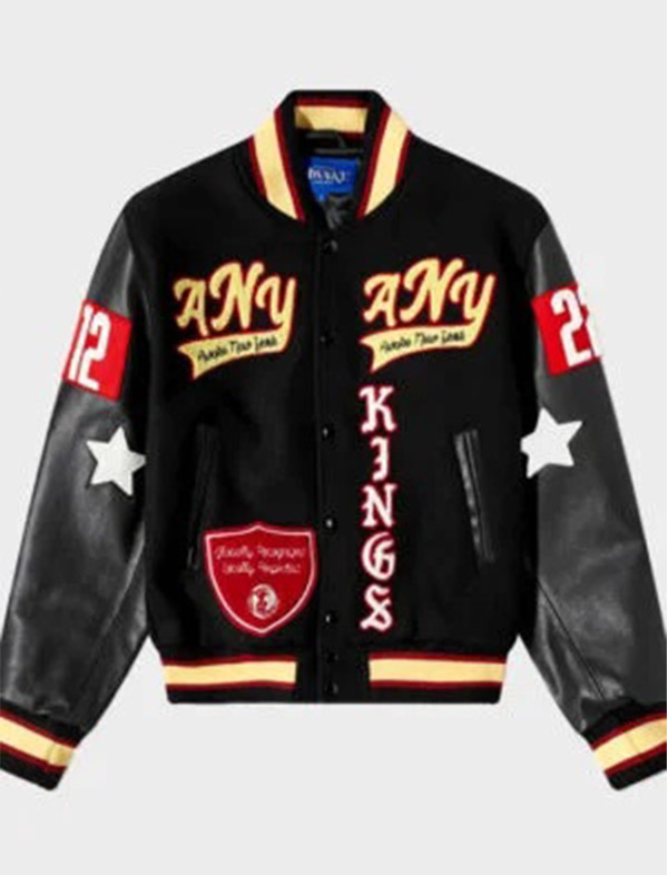 awake ny kings corazon lion wool varsity jacket awake ny kings corazon lion wool varsity jacket