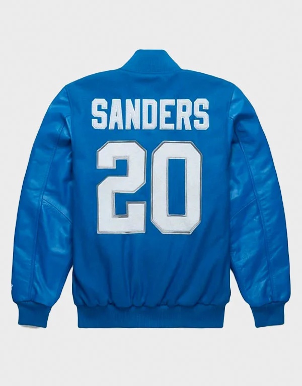 detroit lions sanders barry varsity jacket detroit lions sanders barry varsity jacket