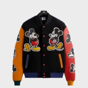 disney mickey & friends wool varsity jacket
