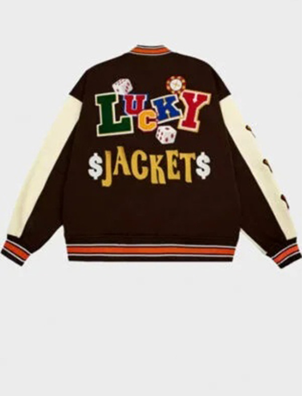 poker baseball varsity lucky jacket poker baseball varsity lucky jacket