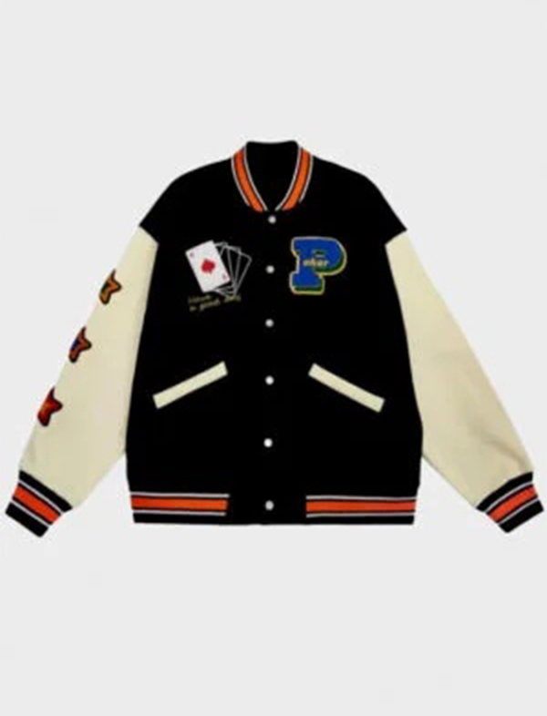 poker lucky jacket varsity poker lucky jacket varsity
