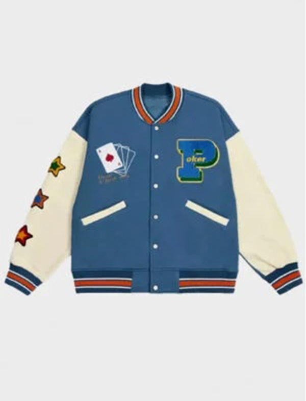 poker lucky varsity jacket poker lucky varsity jacket