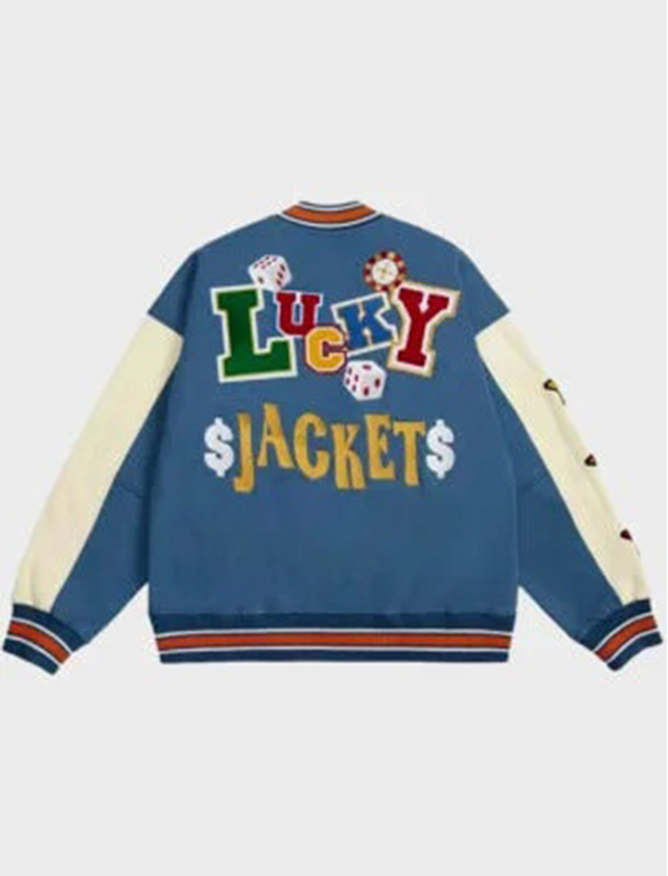 poker varsity lucky jacket poker varsity lucky jacket